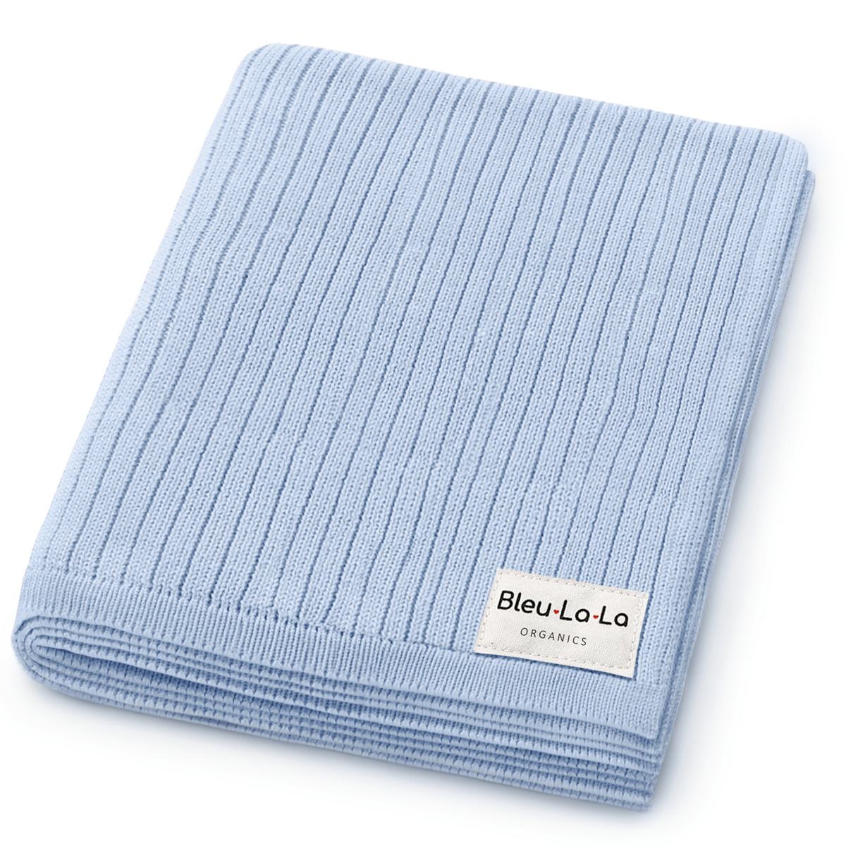 Organic Ribbed Knit Cotton Baby Blanket