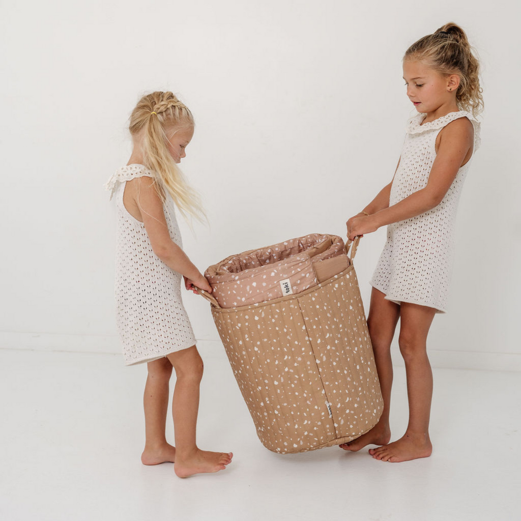 Terrazzo Clay Storage Basket