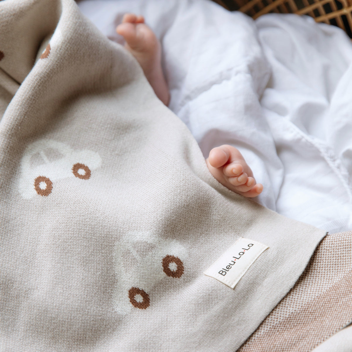 100% Cotton Luxury Knit Car Swaddle Blanket