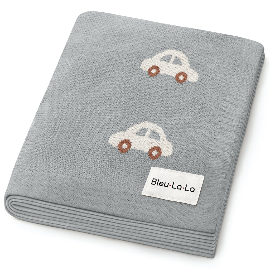 100% Cotton Luxury Knit Car Swaddle Blanket
