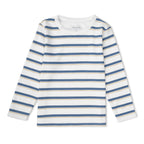 Organic Tee & Pants Set - Navy Stripe