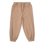 Organic Twill Joggers Pants - Taupe
