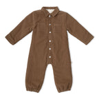 Organic Corduroy Jumpsuit - Brown