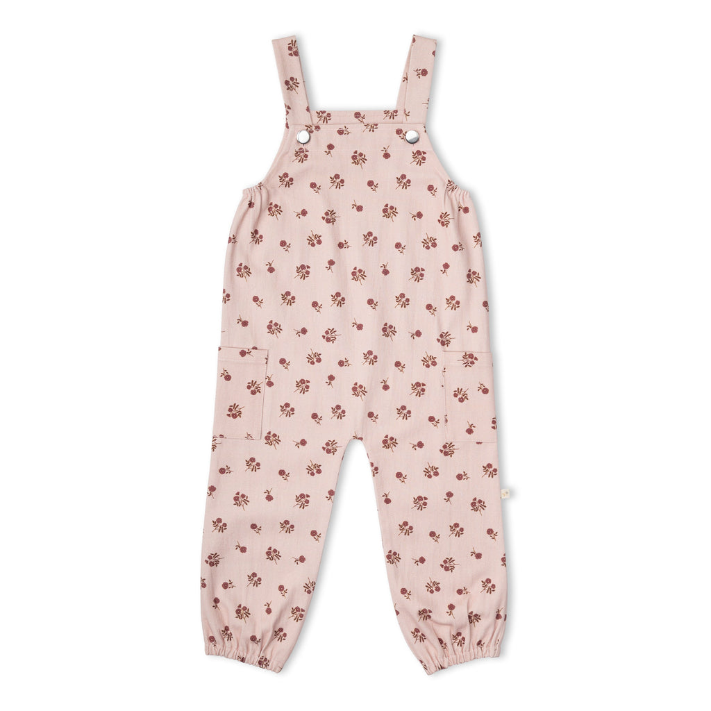 Organic Twill Overalls - Rosebud