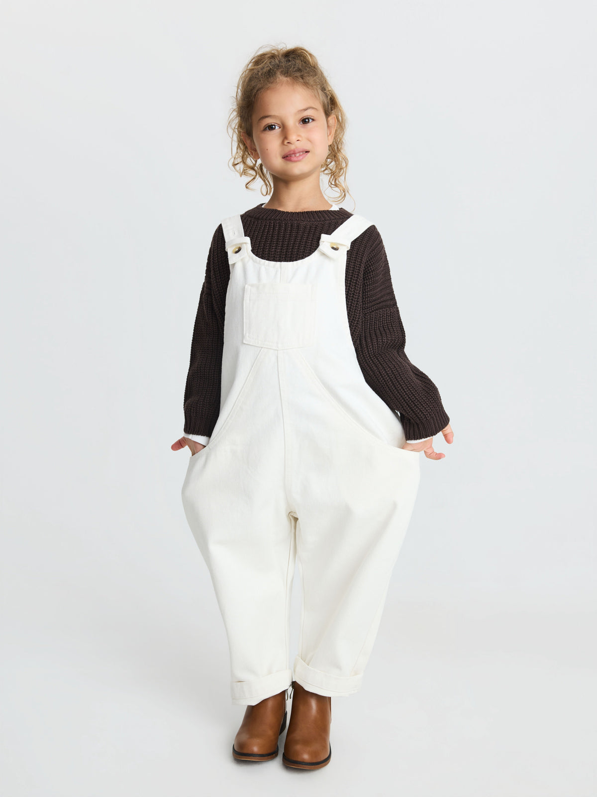 The Oversized Denim Dungaree Kids
