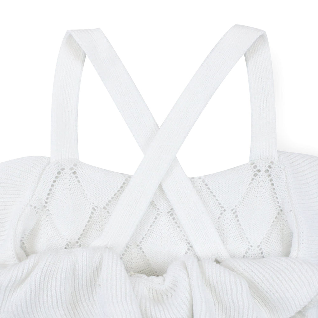 Ruffle Sweater Romper