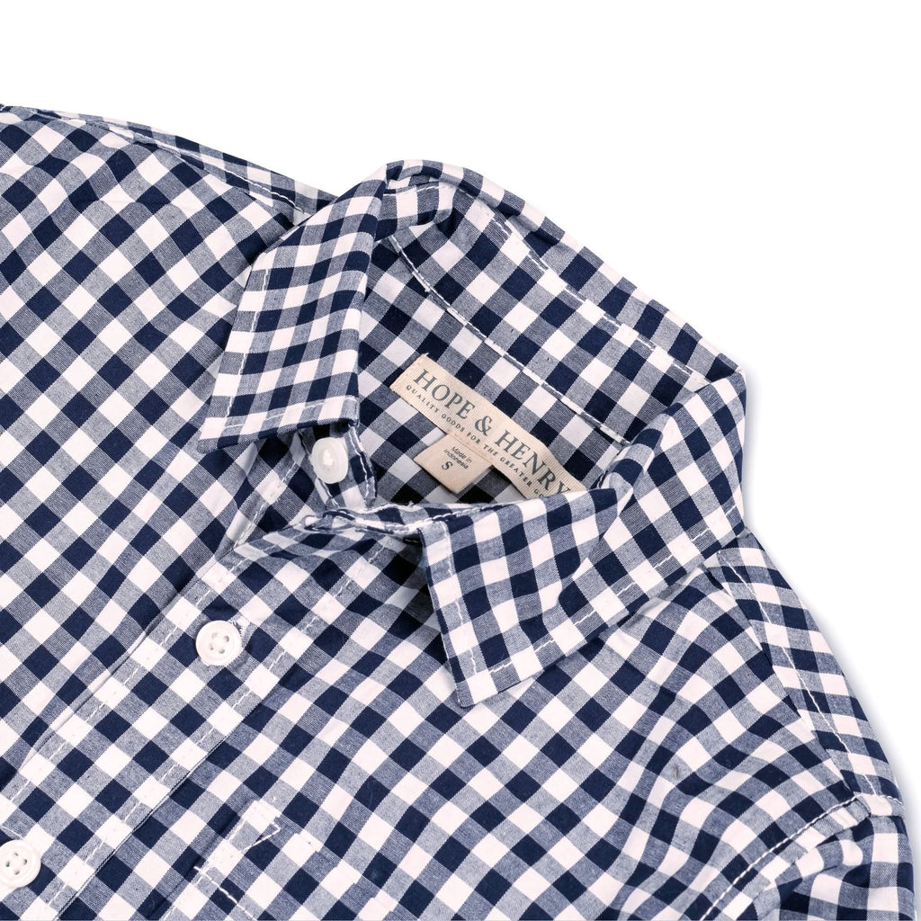 Organic Stretch Poplin Roll-Up Shirt - Baby