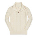Organic Mock Neck Cable Sweater - Baby