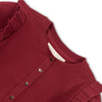 Organic Milano Ruffle Cardigan