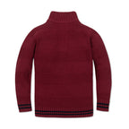Organic Mock Neck Stripe Sweater
