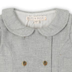 Organic Double Breasted Flannel Dress
