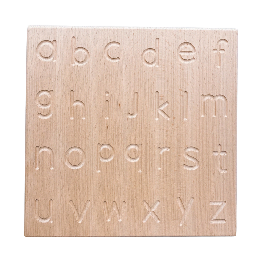 **Pre-Order (Ships in 2–3 Weeks)** Wooden Reversible Alphabet Tracing Board – ABC Upper & Lowercase Learning Aid