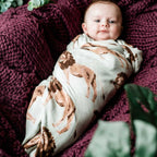 Strawberry Organic Cotton Swaddle