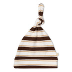 Organic Kimono Infant Sleep Gown - Cocoa Stripe