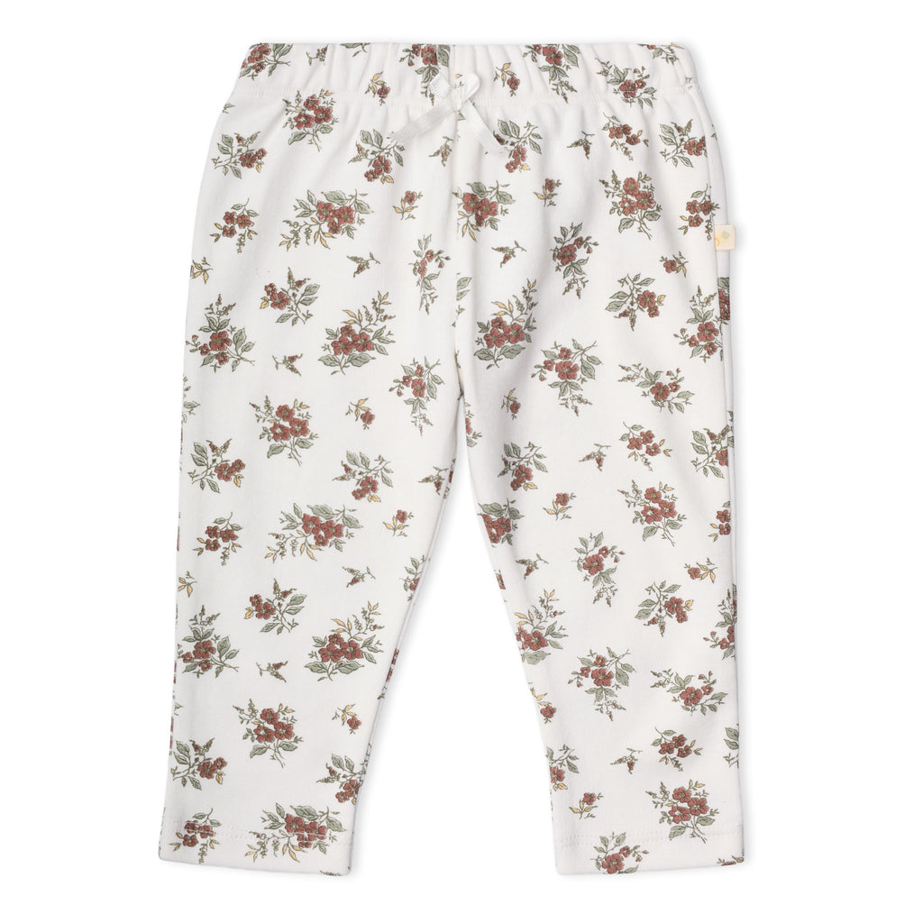 Organic Ruffle Bodysuit & Pants Set - Winter Berry