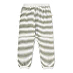 Organic Tee & Pant Slouch Set - Olive Stripes
