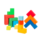 Creative Square Puzzle - Building Block Set (Stained)