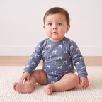 Organic Long Sleeve Bubble Romper - Dog