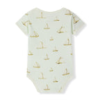 Sailboat Melody Organic Cotton Short Sleeve One Piece