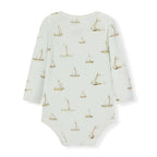 Sailboat Melody Organic Cotton Long Sleeve One Piece