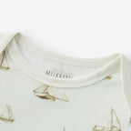 Sailboat Melody Organic Cotton Long Sleeve One Piece