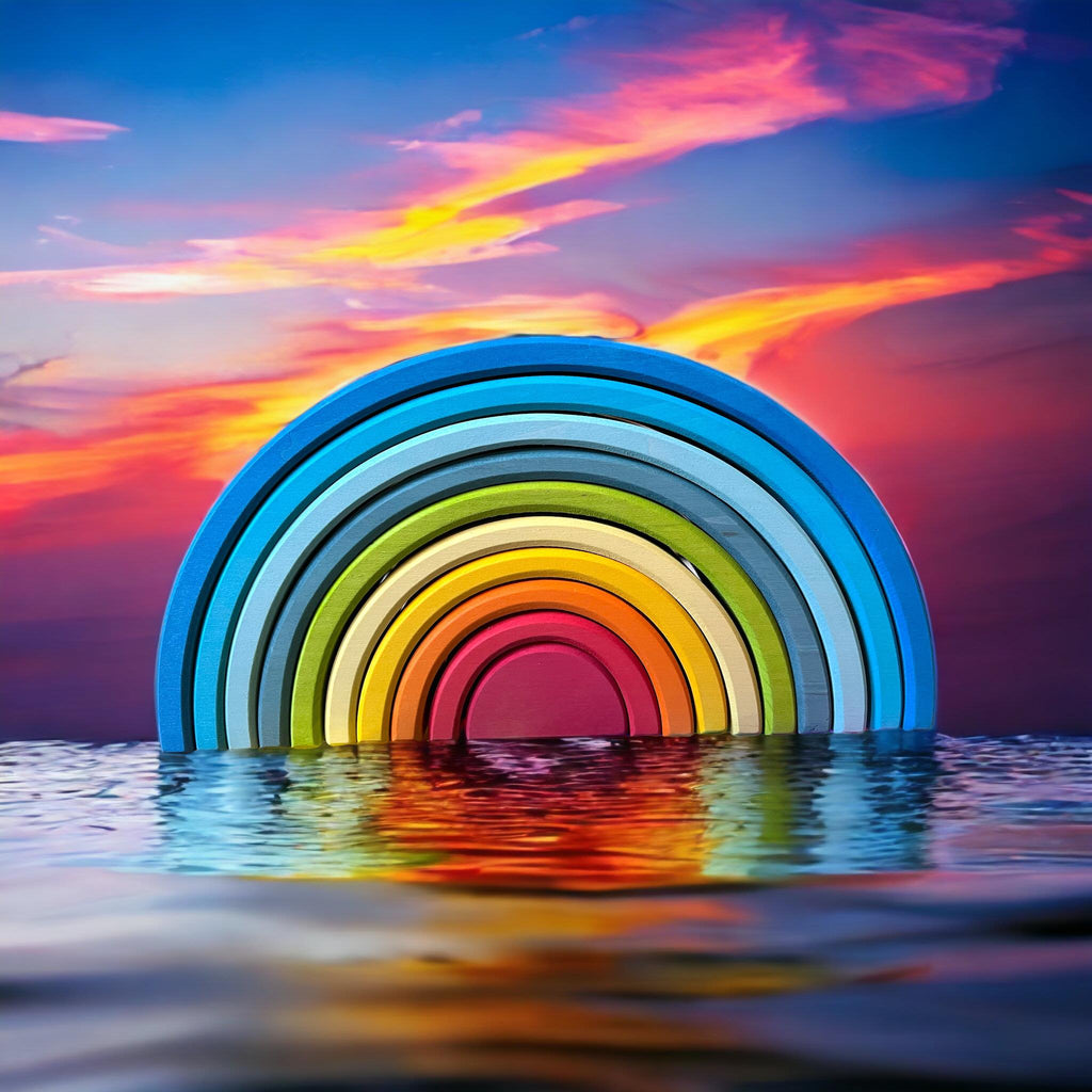 10-Piece Rainbow Stacker - Sunrise (Stained) *Limited Edition*