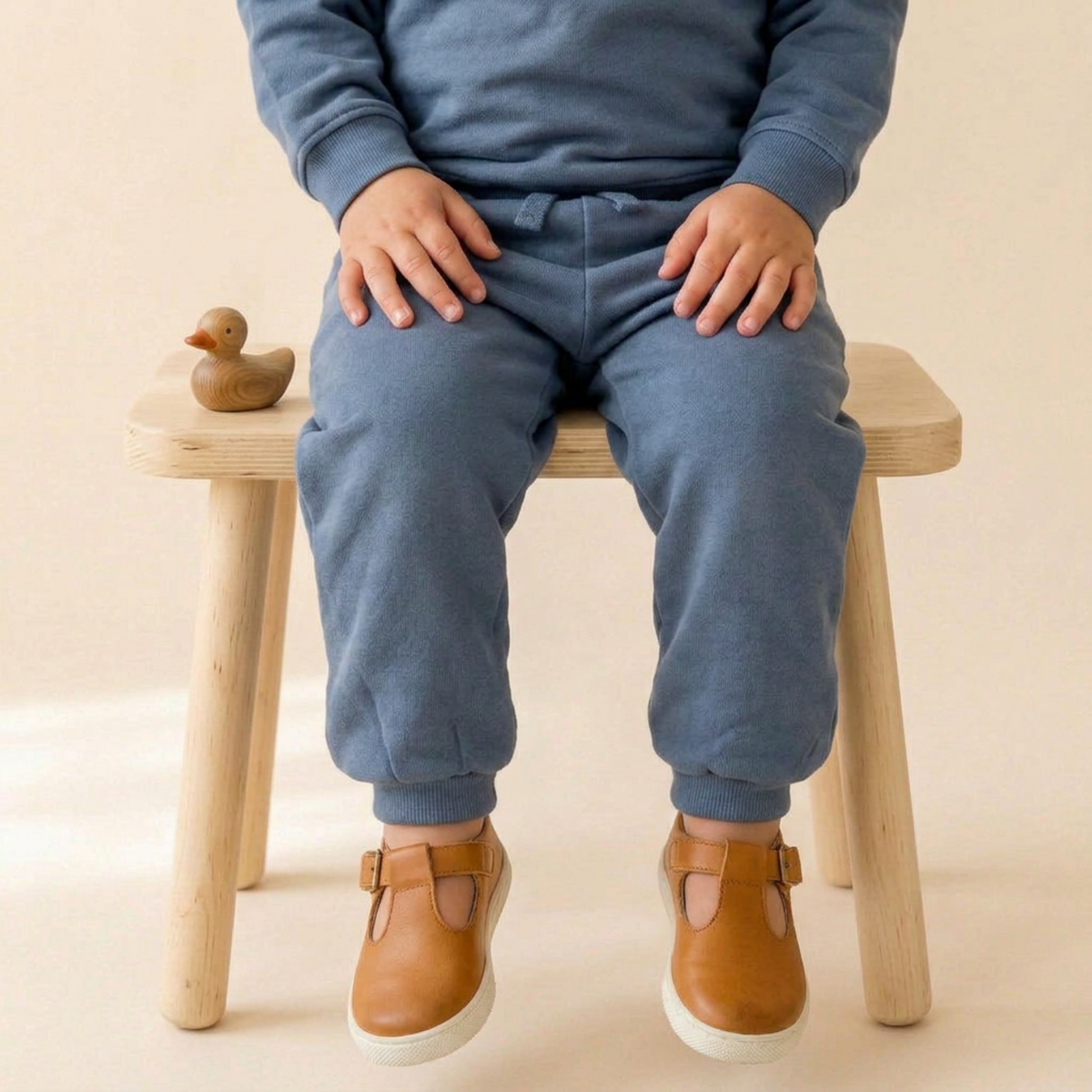 Organic Fleece Jogger Pants - Navy