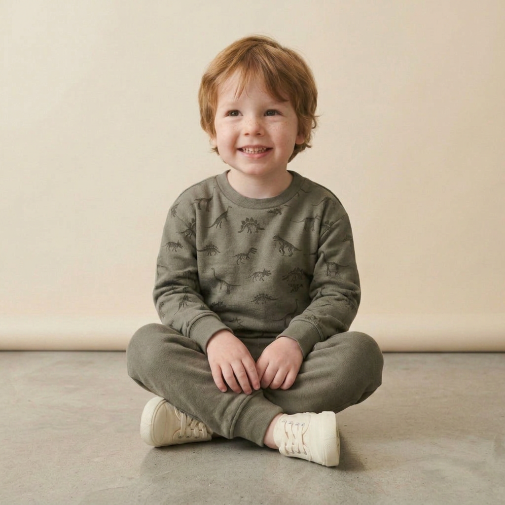 Organic Fleece Sweatshirt - Dino