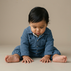Organic Corduroy Jumpsuit - Navy