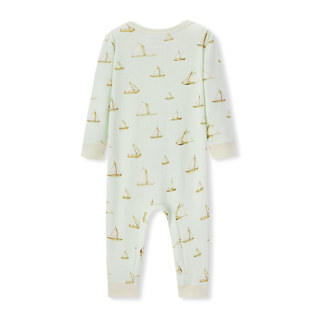 Sailboat Melody Organic Cotton Zipper Pajama