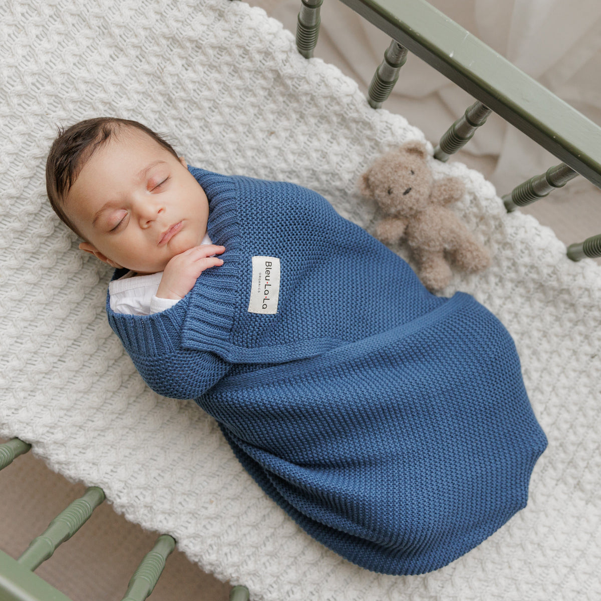 Heritage Knit - 100% Organic Cotton Luxury Knit Baby Swaddle Blanket