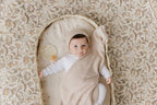 Luxe Collection 100% Organic Cotton Luxury Knit Baby Blanket + Hat Set with Gift Box