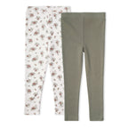Organic Legging Set of 2 - Winter Berry + Olive