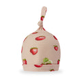 Strawberry Organic Cotton Knotted Beanie Hat