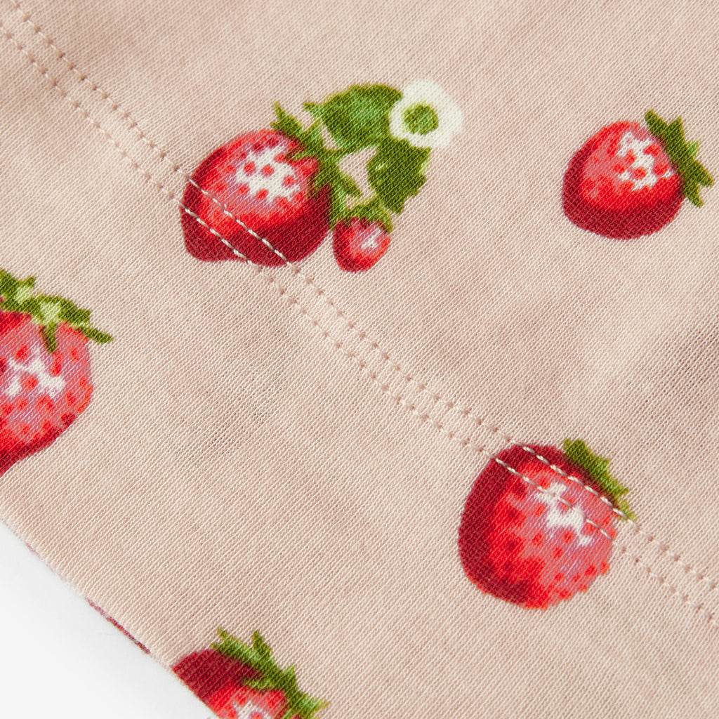 Strawberry Organic Cotton Knotted Beanie Hat