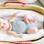 Cognac+Cream Handle No Hood Moses Basket