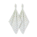 Sailboat Melody Organic Cotton Two-Piece Burp Cloth Set