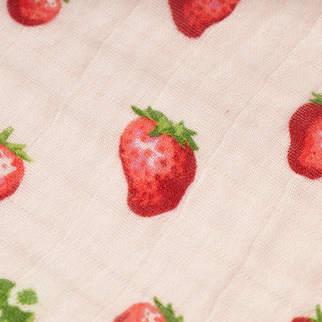 Strawberry Organic Cotton Burp Cloth