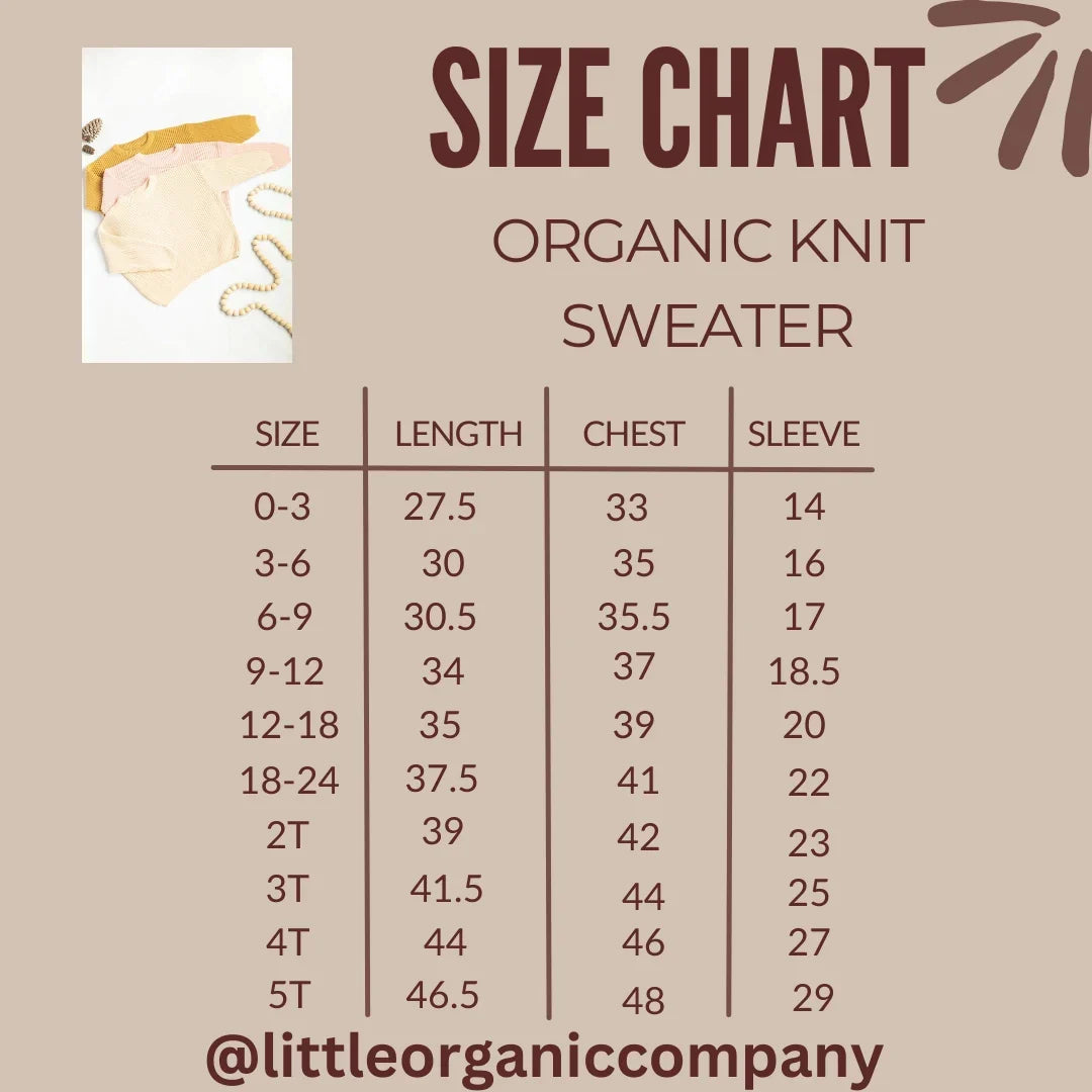 Organic Chunky Knit Sweater