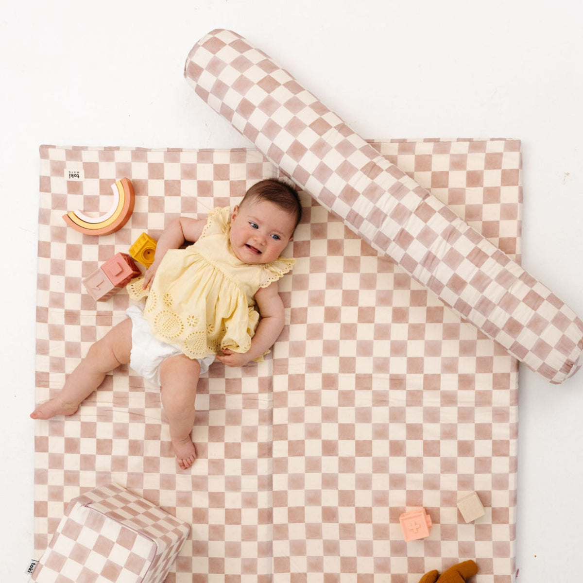 Checker Gumdrop Support Pillow