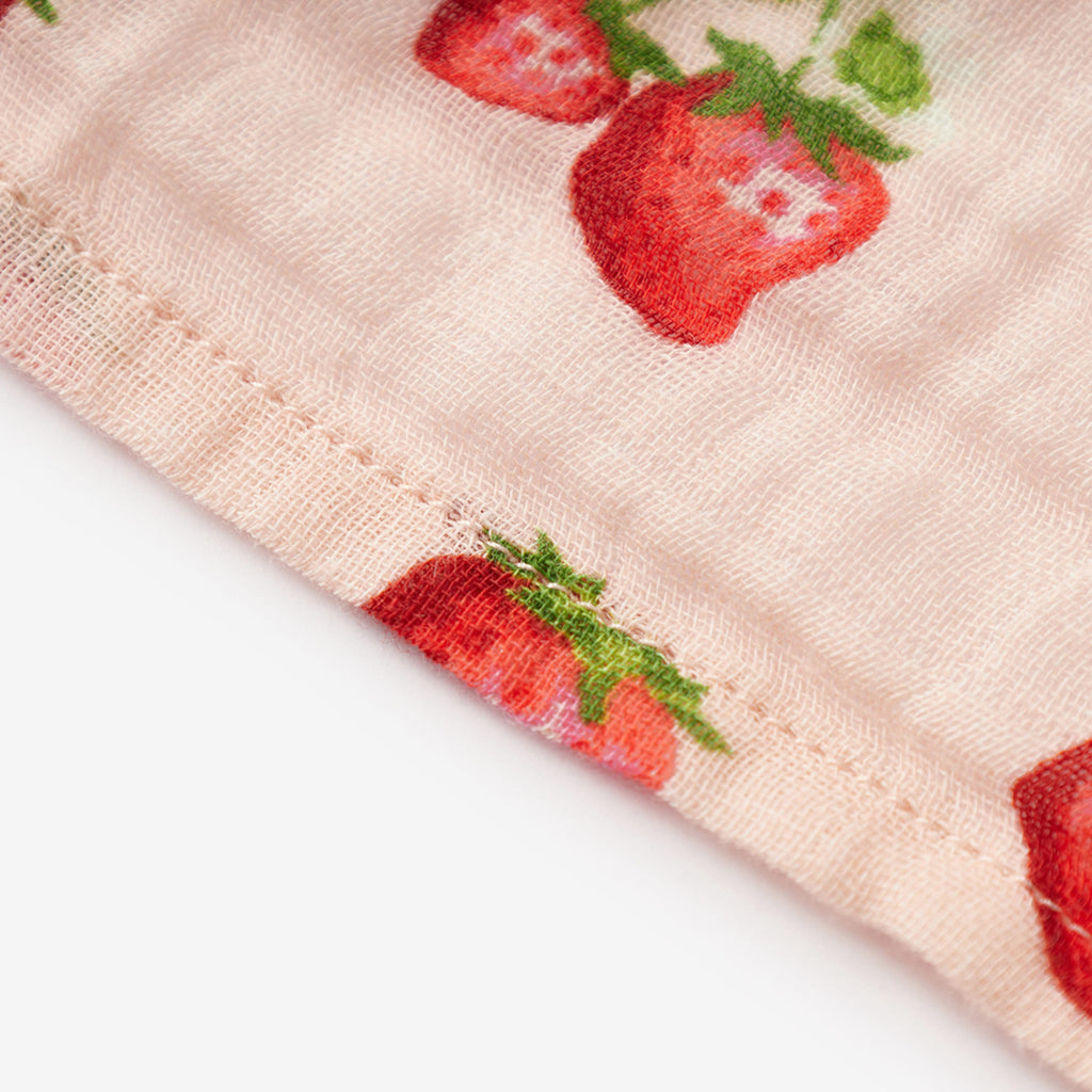 Strawberry Organic Cotton Swaddle
