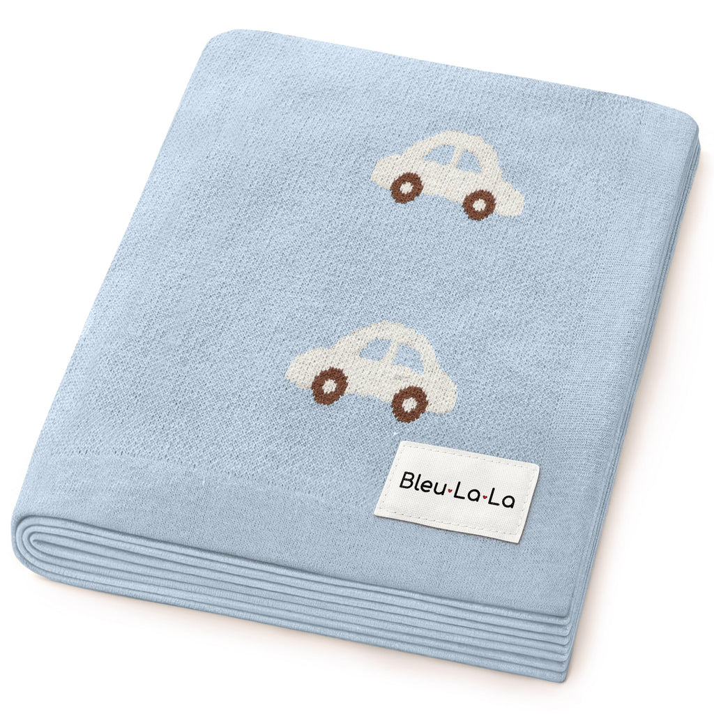 100% Cotton Luxury Knit Car Swaddle Blanket