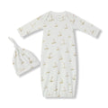 Sailboat Melody Organic Cotton Newborn Gown & Hat Set