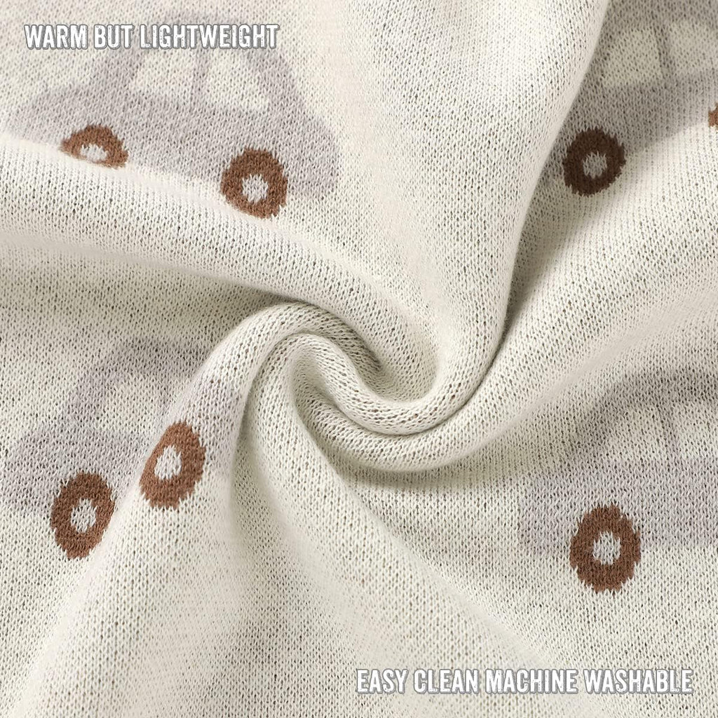 100% Cotton Luxury Knit Car Swaddle Blanket