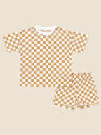 Emoji/Smiley face Short Sleeve Baby Lounge set