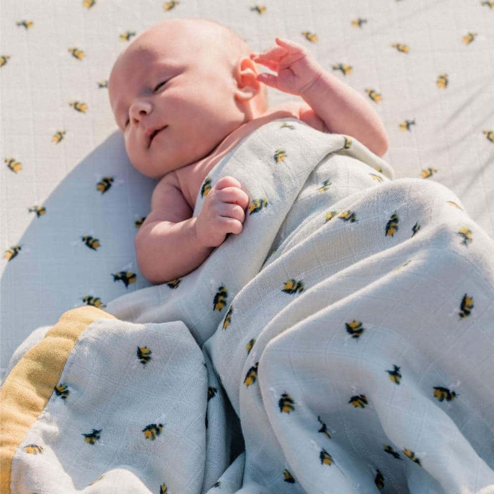 Strawberry Organic Cotton Crib Sheet