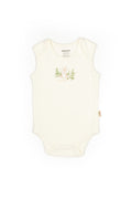 Ecru Bunny Sleeveless Organic Bodysuit
