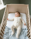 Brown Organic Footed Onesie