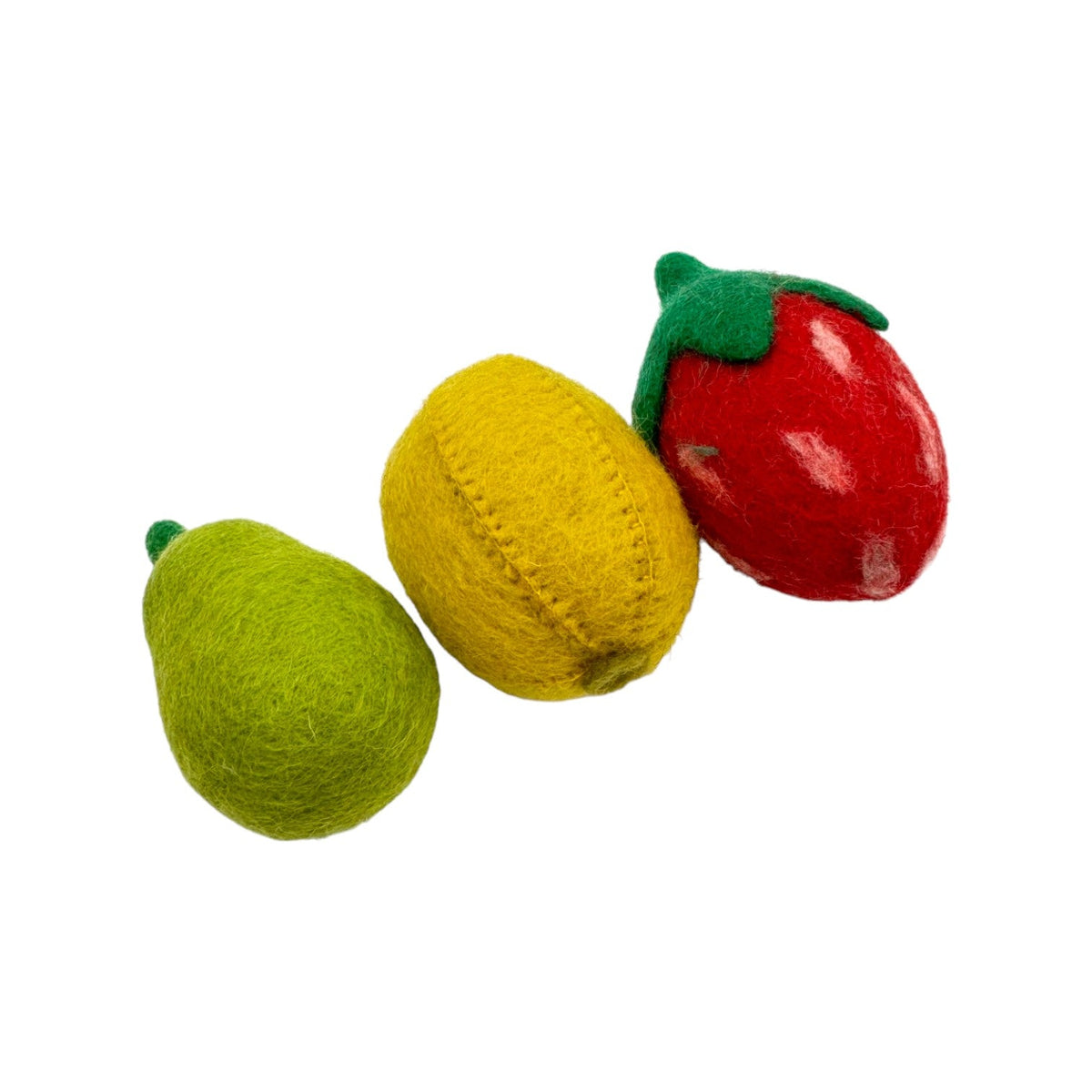**Pre-order (Ships in 2-3 Weeks)** 100% Wool Felt Food and Toy Playset - Handmade in Nepal