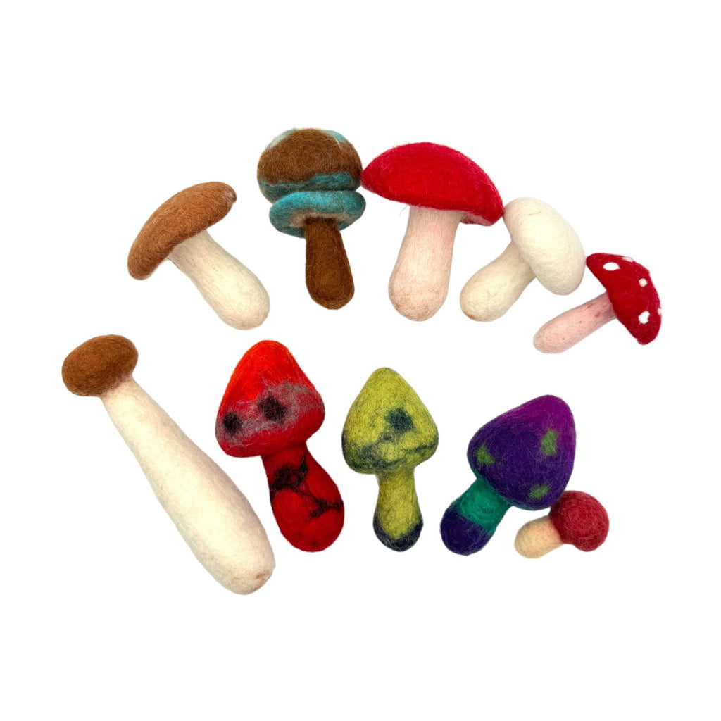 **Pre-order (Ships in 2-3 Weeks)** 100% Wool Felt Food and Toy Playset - Handmade in Nepal
